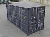 Container 20 Pieds Open Side Neuf - Accès Facile et Spacieux pour Stockage et Transport Gris
