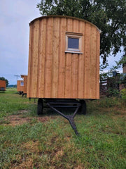 Remorque mobile 4 saisons – 20 x 8 pi – Structure acier et bois – Finition complète