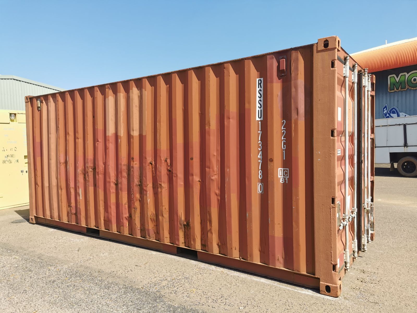 Container 20 Pieds Standard Usagé rouge