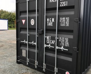 Containers maritime standards  de 20 pieds par 8 couleur noir  neuf