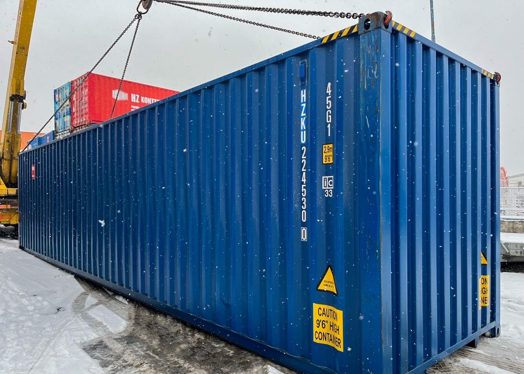 Conteneur maritime isolé – 40 x 9 pi  High cube – Aménageable et polyvalent