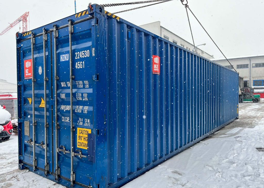 Conteneur maritime isolé – 40 x 9 pi  High cube – Aménageable et polyvalent