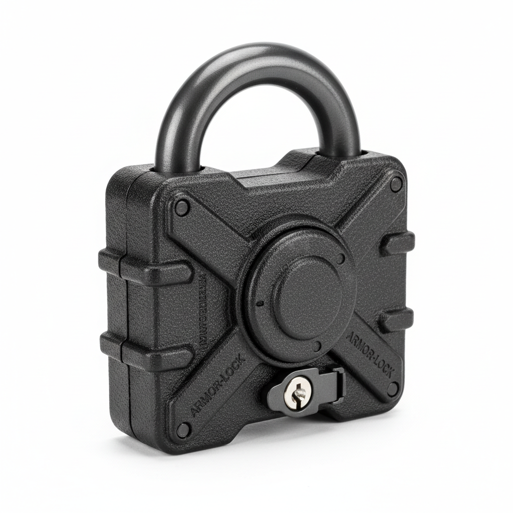 Cadenas de sécurité pour conteneur - vue de côté