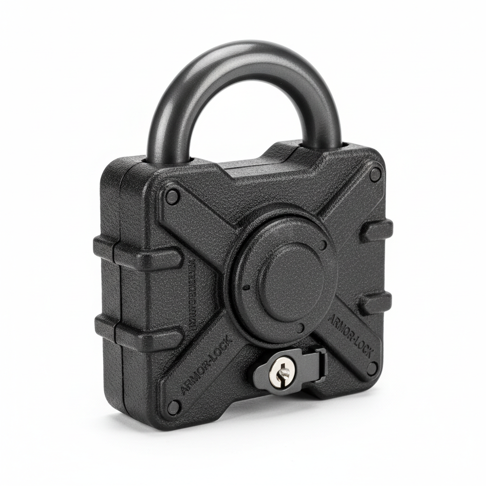 Cadenas de sécurité pour conteneur - vue de côté